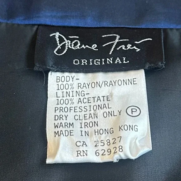 Diane Freis Original Open-Front Blazer Bolero Jacket Floral Size Small Women's - Picture 10 of 10